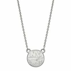 LogoArt New York Islanders 14k Gold Small Logo Pendant Necklace 14k Yellow Gold