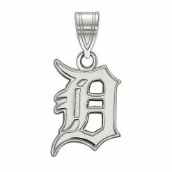 LogoArt Sterling Silver Detroit Tigers Medium Pendant