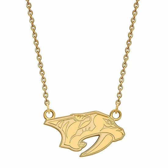 LogoArt Nashville Predators Sterling Silver Small Logo Pendant Necklace - Image 3