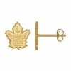 LogoArt Toronto Maple Leafs 10k Gold Mini Logo Stud Earrings 10k Yellow Gold